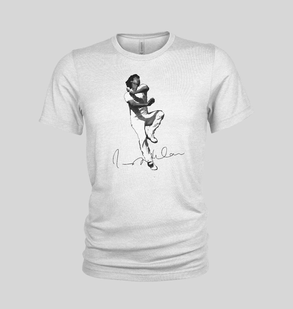 Imran Khan Bowling Action Logo T-Shirt